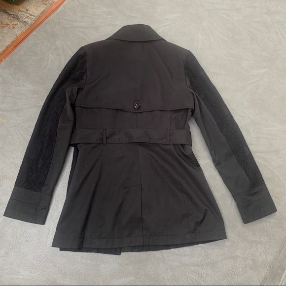 Lightweight Black Lace Belted Jacket - Picture 2 of 4